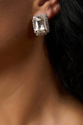 Cercei Daisy cu cristale argintii Sia House pentru femei elegante